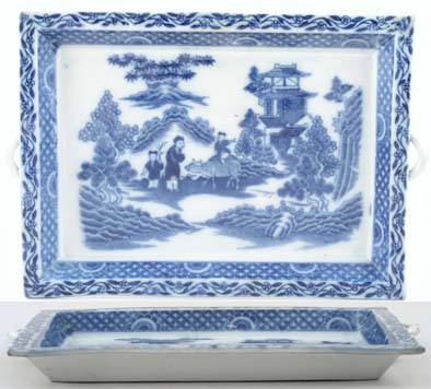 Tray Serving with Handle c1800